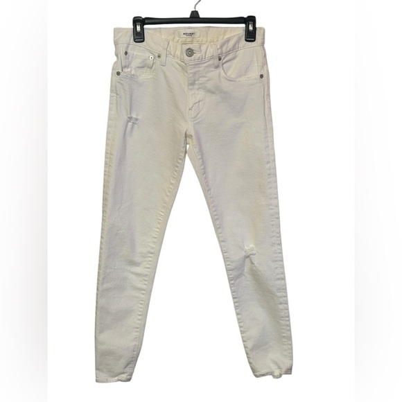 MOUSSY VINTAGE
Kelley Distressed Tapered Crop Jeans In White Size 27 - Picture 4 of 12